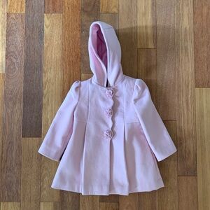 Rothschild Toddler Girls Pink Wool Peacoat Dress Coat 4T